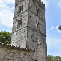 Détail clocher de Hum